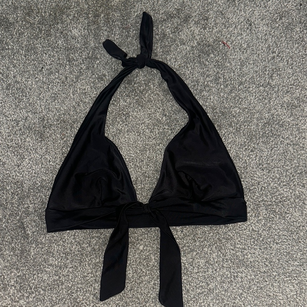 Black Halter Bikini Top